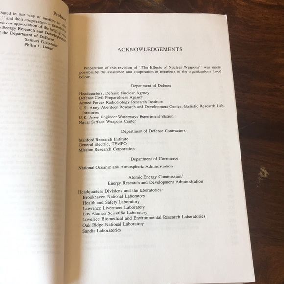 The Effects of Nuclear Weapons 1977 Softcover Gladstone Dolan - Picture 9 of 12